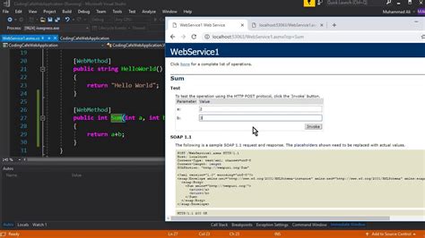 web service example c#