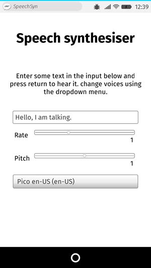 web speech api speech synthesis example