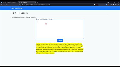 web speech api synthesis demo