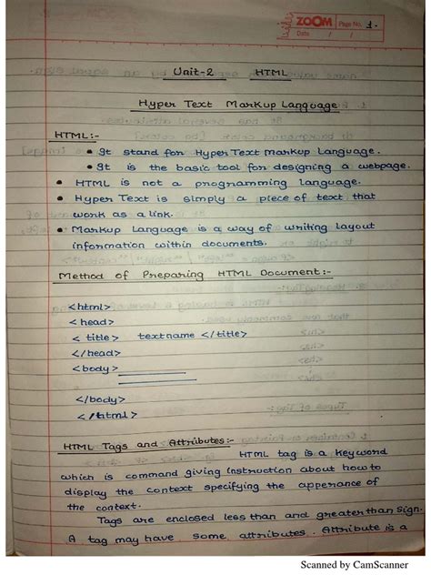 web technology short notes pdf