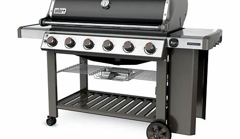 Genesis Ii E 610 6 Burner Propane Gas Grill In Black With Built In
