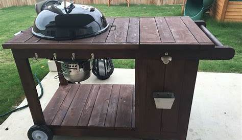 Diy Weber Grill Cart Bbq Station 11 Steps With Pictures