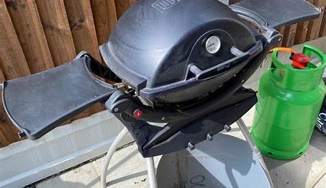 Weber q1200 bbq with tools and disposable gas canister
