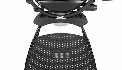 Weber Q2000 Portable Outdoor BLACK LID LPG BBQ Swing Out
