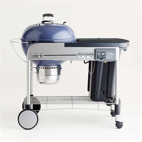 Weber Performer Deluxe Slate Blue Charcoal Outdoor Grill + Reviews