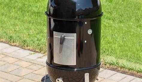 Weber 18 In Smokey Mountain Cooker Smoker In Black With Cover And