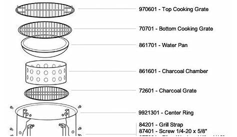 Parts Schematics For Weber Smokers The Virtual Weber Bullet