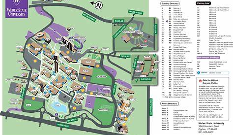 Weber State University Campus Map le Park Campground