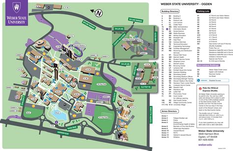 weber state ogden campus map