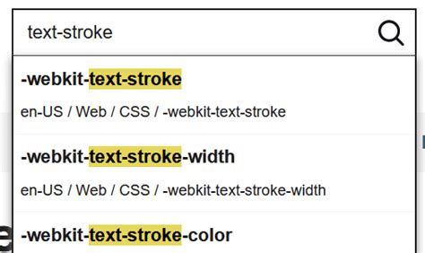 webkit text stroke css w3schools