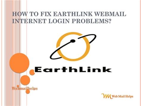 webmail login earthlink.net problems