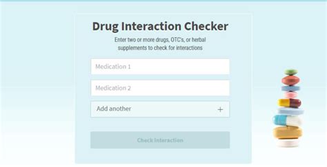 webmd medication interaction checker
