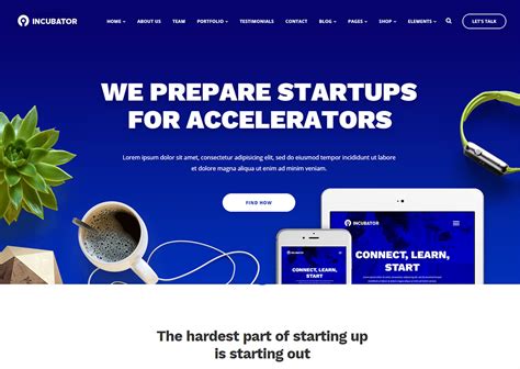 website for a startup