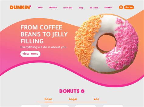 website for dunkin donuts