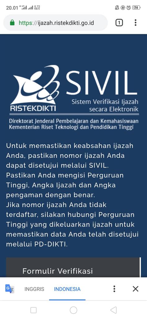 website resmi Dikti