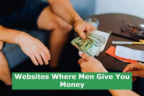 websites where men give you money