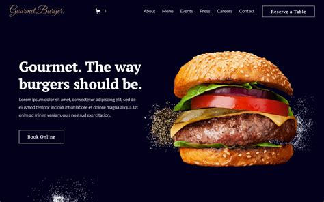 websites with hamburger menu