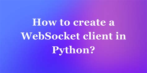 socket Client Example Python