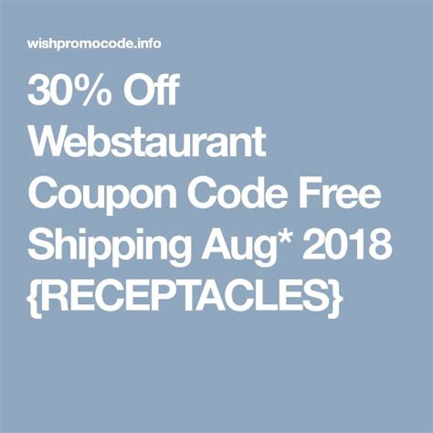 The Best Webstaurant Coupon Codes Of 2023