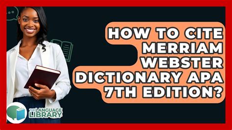 webster dictionary citation