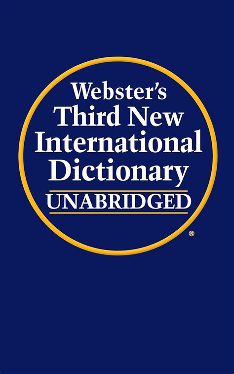 webster third new international dictionary
