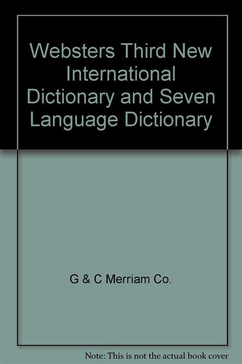 websters third international dictionary