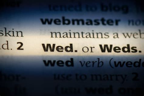 wed dictionary