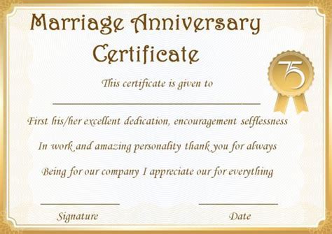 Happy Anniversary Gift Certificate Template FREE 2 Happy anniversary