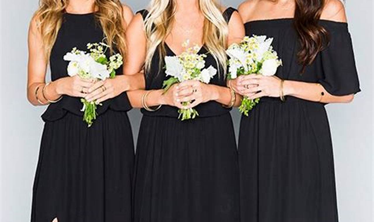 Unveiling the Elegance: Tips for Styling Black Bridesmaid Dresses at Modern Weddings