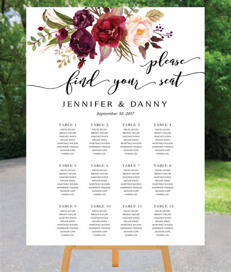 Trilogy at Vistancia Wedding A wooden guest seating chart with