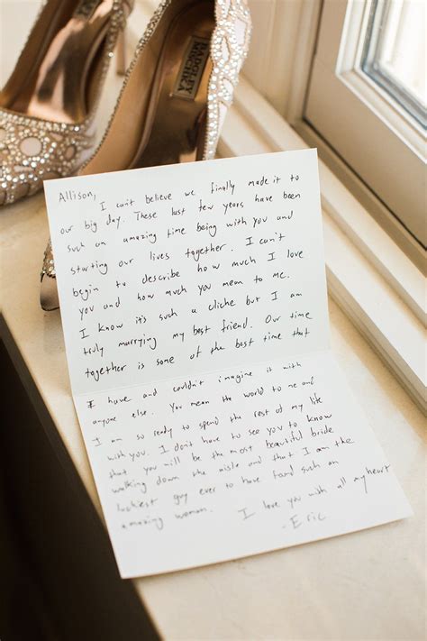 A Heartfelt Letter To The Bride On Her Wedding Day