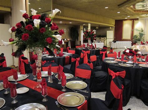 Wedding Decorations Red And Black