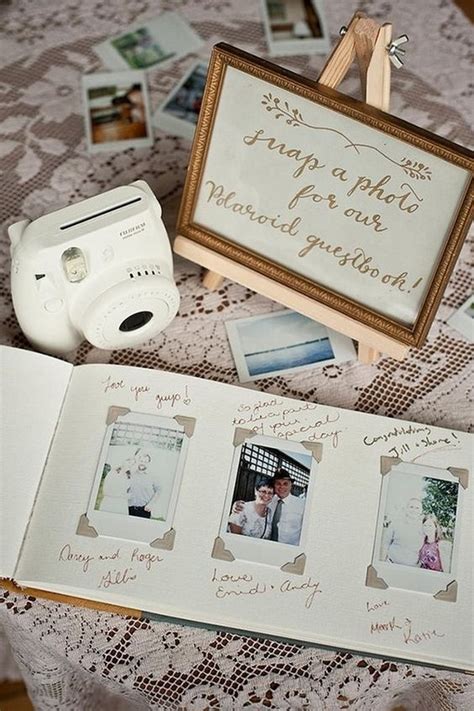 Polaroid Wedding Guest Book Ideas / 30 Creative Polaroid Wedding Ideas
