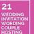 wedding invitation wording examples couple hosting