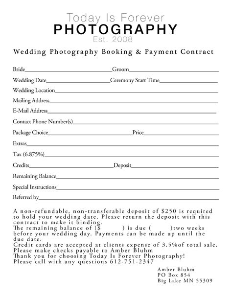 Editable Wedding Photography Questionnaire Photographer Etsy
