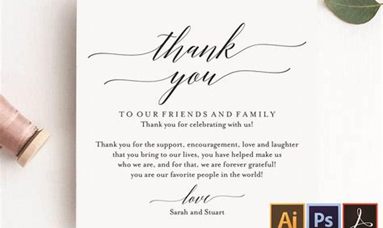 Unforgettable Wedding Thank You Cards: Crafting Heartfelt Expressions of Gratitude