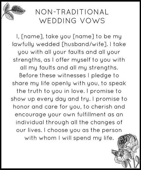 Traditional Wedding Vows Samples for your Ceremony Romantic, Custom