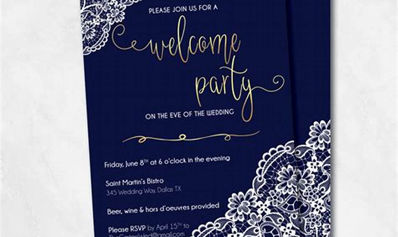 Unlock the Secrets of Irresistible Wedding Welcome Party Invitations
