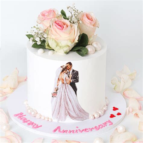 Wedding Anniversary Cake Rectangular