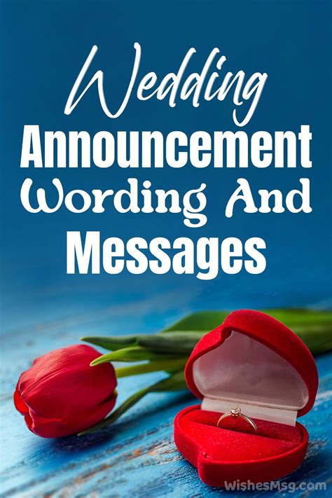 wedding announcement wording social media