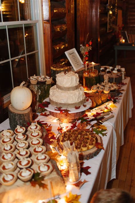 Wedding Cake Table Ideas Fall