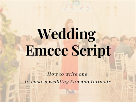 22+ Wedding Emcee Script