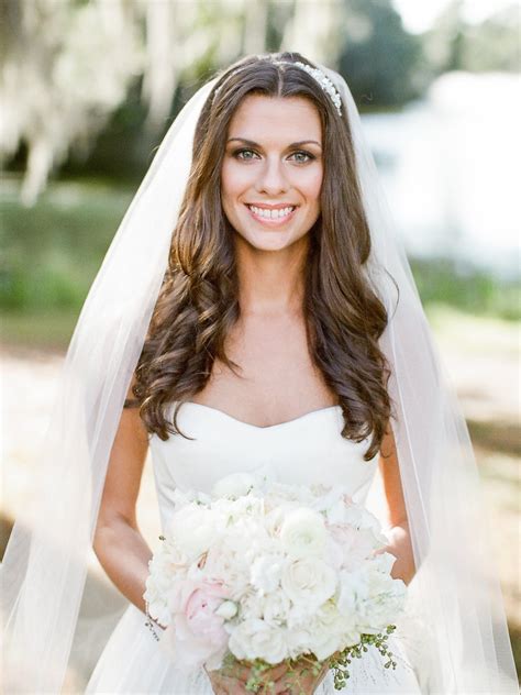 Unique Wedding Hair Down Curly With Veil Trend This Years