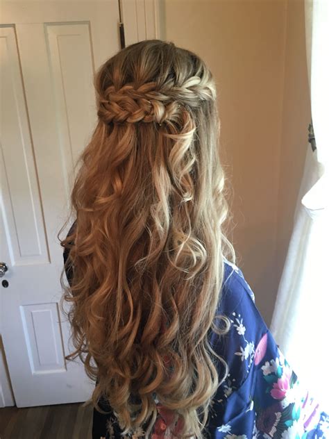 The Wedding Hair With Curls And Braids For Short Hair