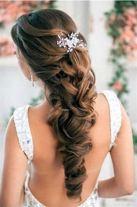 Unique Wedding Hairstyles For Long Curly Hair Half Up Half Down Hairstyles Inspiration
