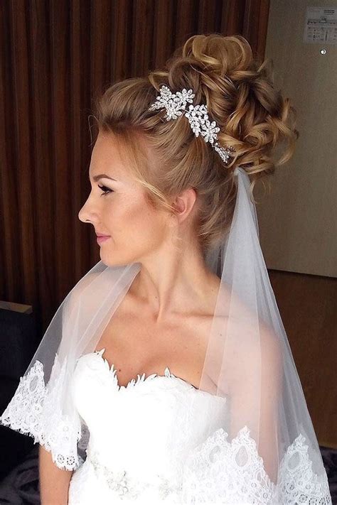 This Wedding Hairstyles For Long Curly Hair With Veil For Bridesmaids