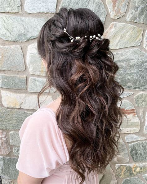  79 Stylish And Chic Wedding Hairstyles For Long Dark Hair For Short Hair