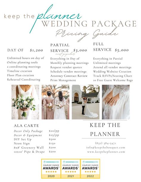 9+ Wedding Package Names