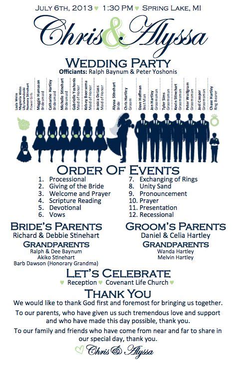 wedding programs staples