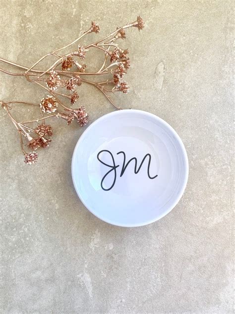 Wedding Ring Dish Initial